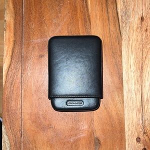 Coach Hard Case Leather Business Card/Credit Card Holder